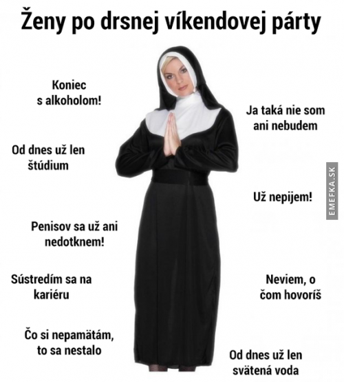  Ženy po víkendové party 