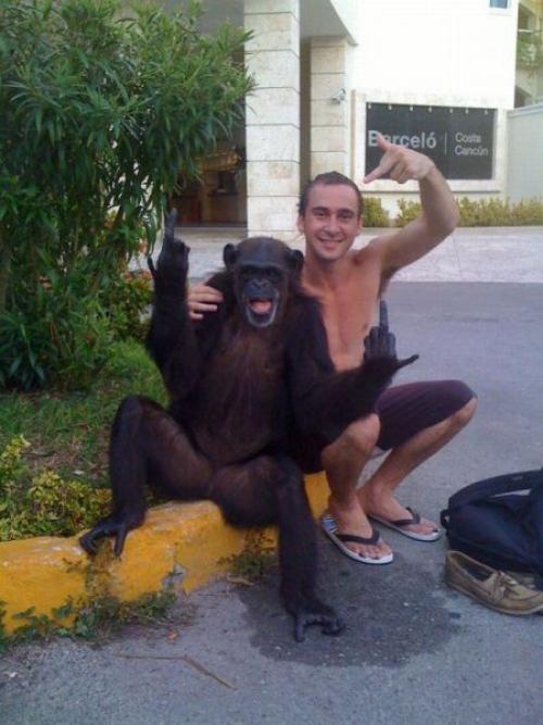Foto s opičákem