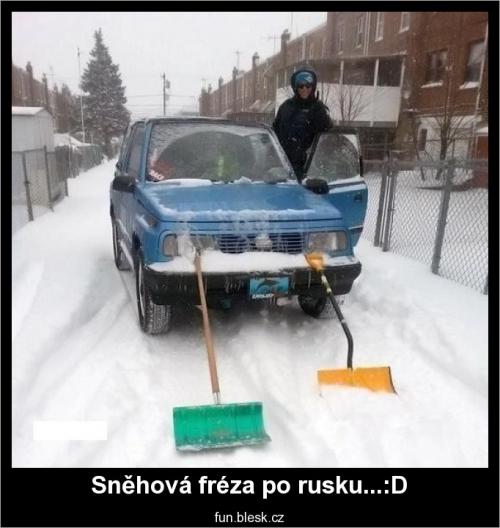  Sněhová fréza po rusku 
