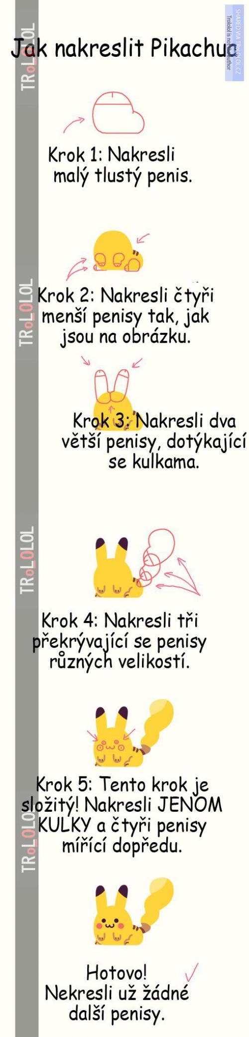  Jak nakreslit Pikachua :D 