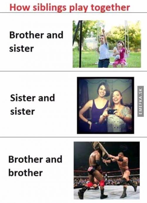 Jak si spolu hrají sourozenci