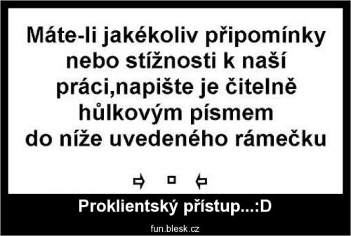  Proklientský přístup 