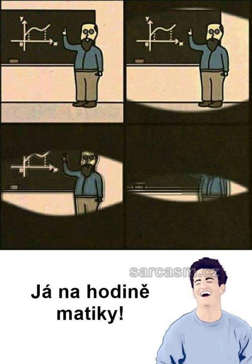 J8 na hodině matiky