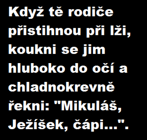  Lež rodičům 