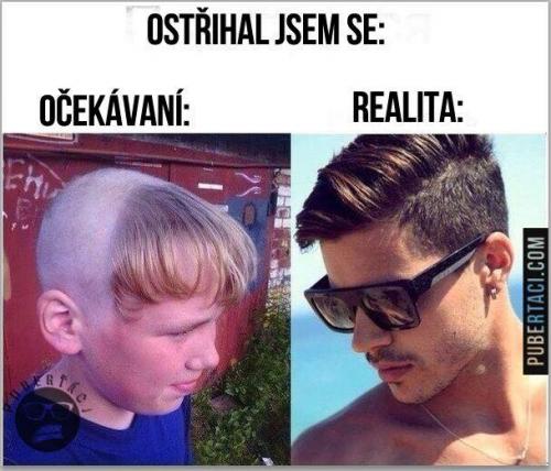  Ostříhal jsem se 