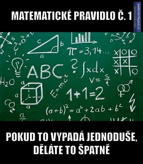  Pravidlo matematiky 