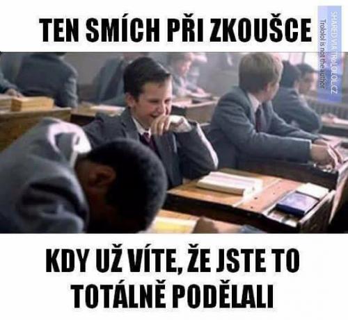  Smích při zkoušce 