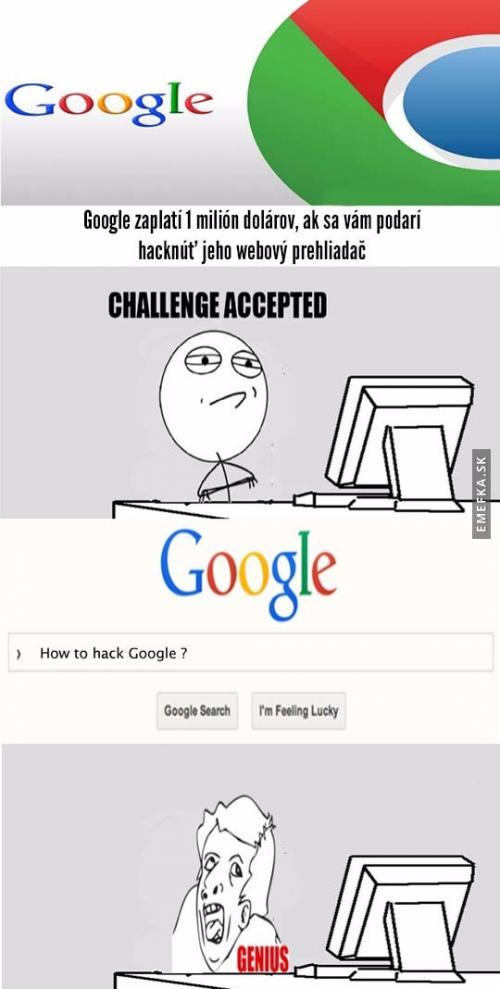  Milion za hacknutí Googlu 