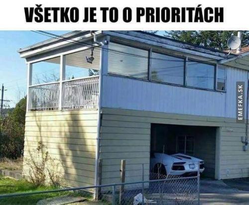  Vše je o prioritách 