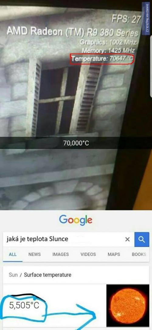  Jaká je teplota Slunce 