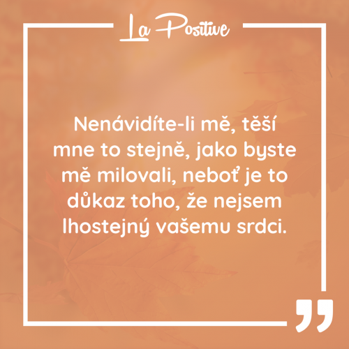 Nenávidíte-li mě