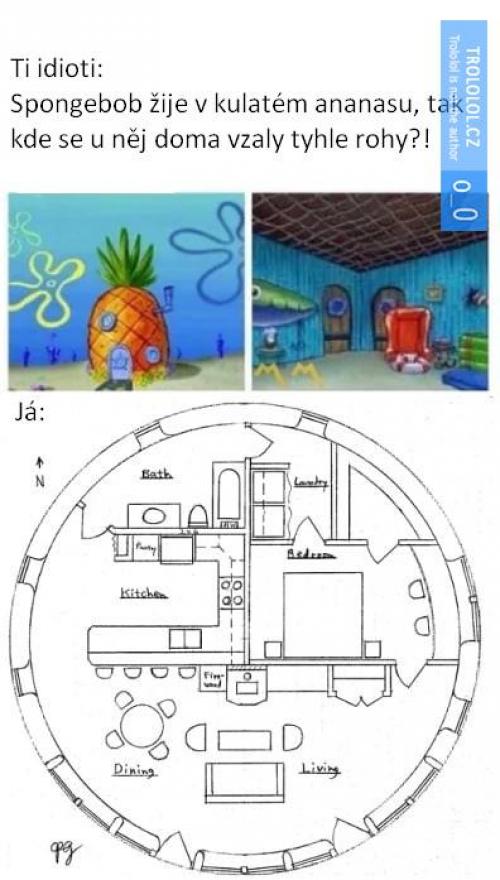  Spongebobův dům 