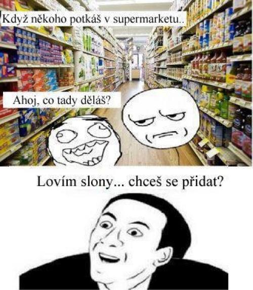 Kámoš v supermarketu