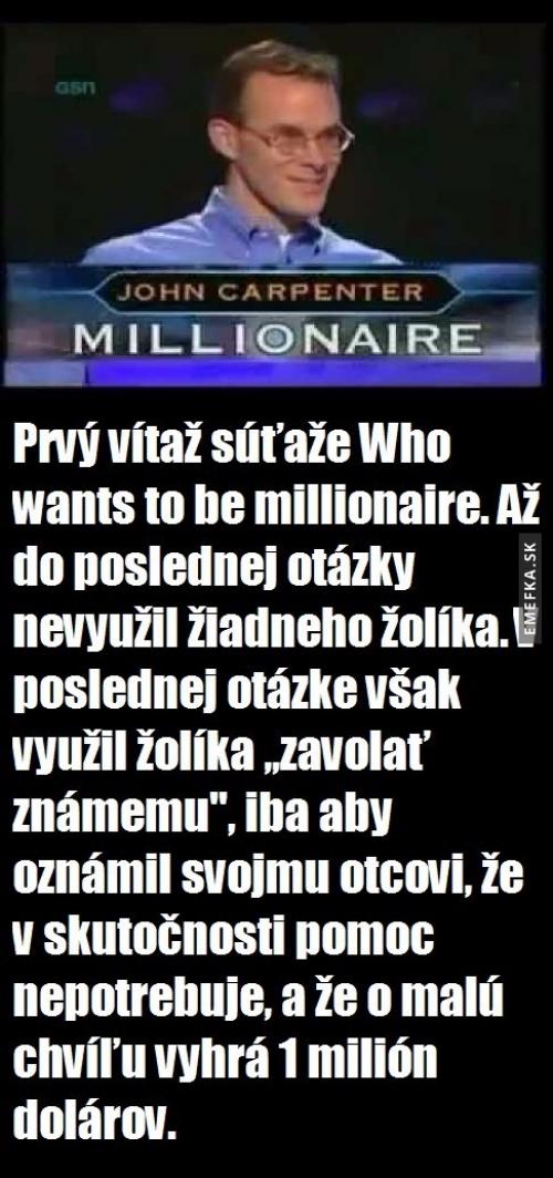  Frajer v milionáři 