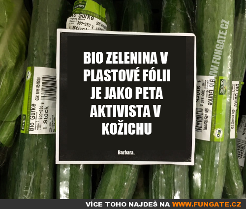  Bio zelenina v plastové fólii 