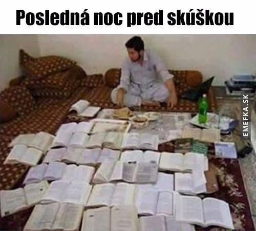 Poslední noc před zkouškou