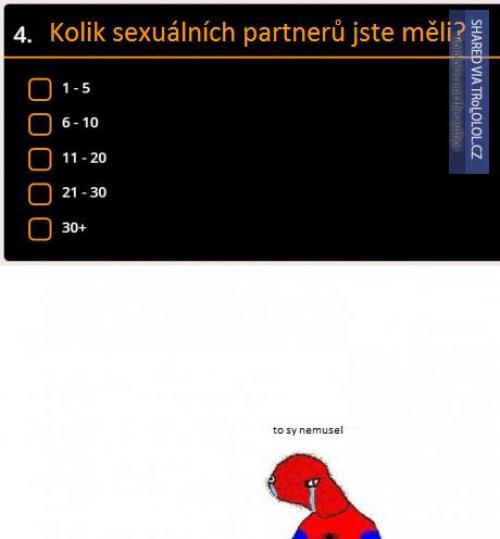  Kolik sexuálních partnerů jste měli? 