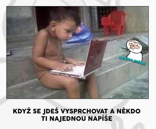 Vysprchovat se
