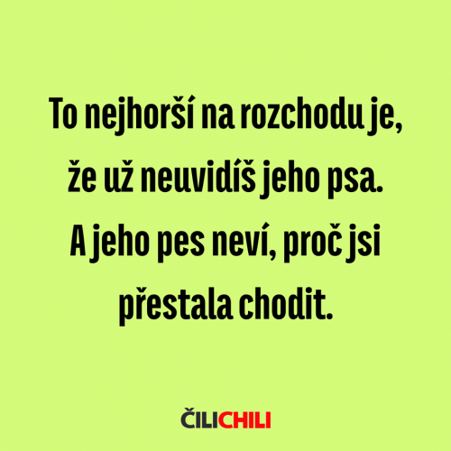  Nejhorší na rozchodu 