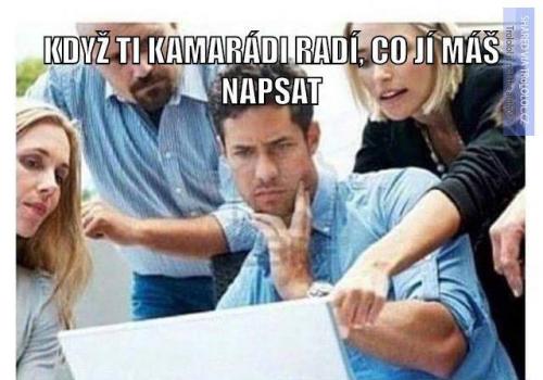  Co jí máš napsat 