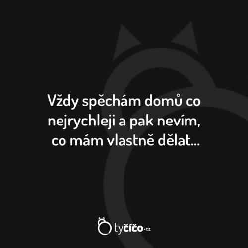  Vždy spěchám domů 