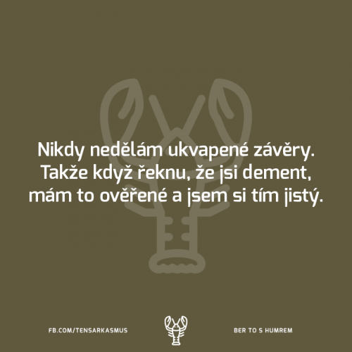 Ukvapené závěry