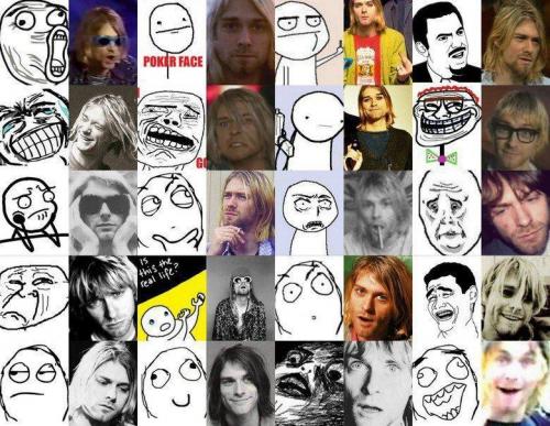Curt Cobain jako meme