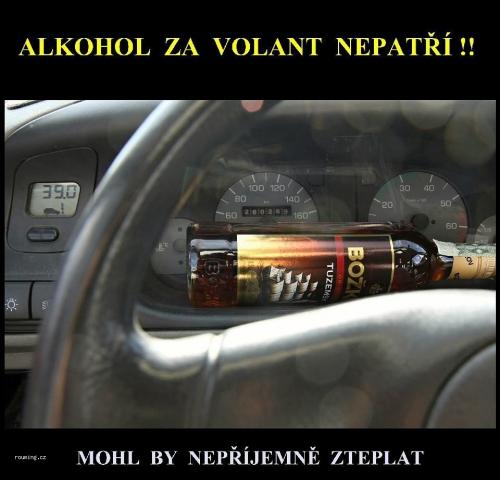 Alkohol za volant nepatří