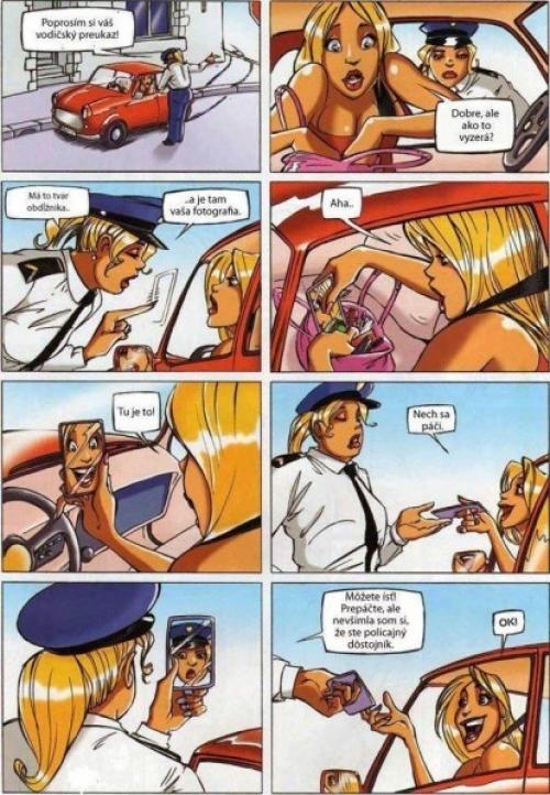  Blondýnka a policejní důstojník 