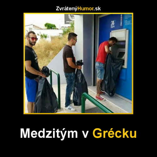 Bankomat v Řecku