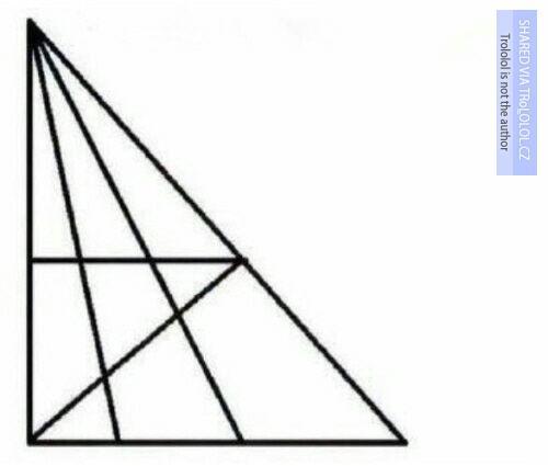  Pokud napočítáte 18 a více trojúhelníků, vaše IQ je vyšší než 120 bodů 