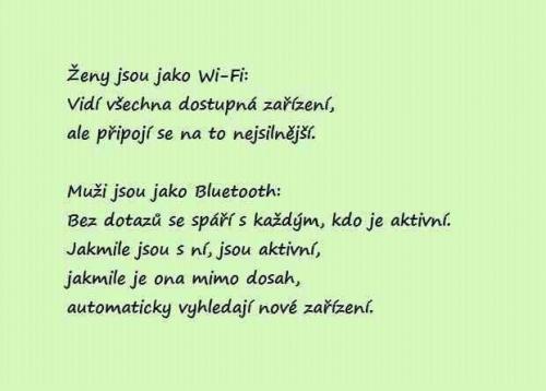  Ženy jsou jako Wi-Fi 