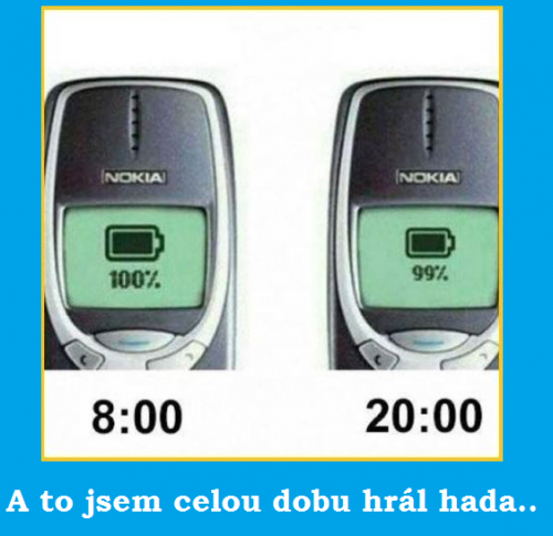  Nokia - výdrž baterie 