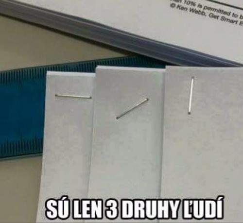 3 druhy lidí