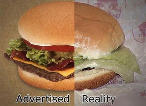  Reklama vs skutečnost 