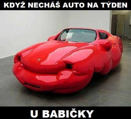  Auto u babičky 