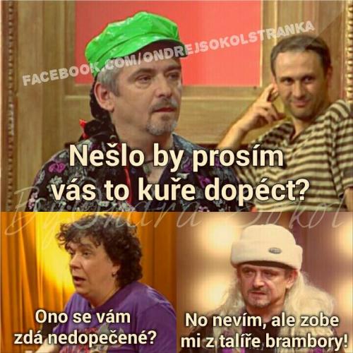  Nedopečené kuře  