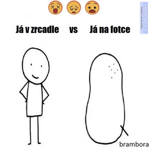  Zrcadlo vs fotka 