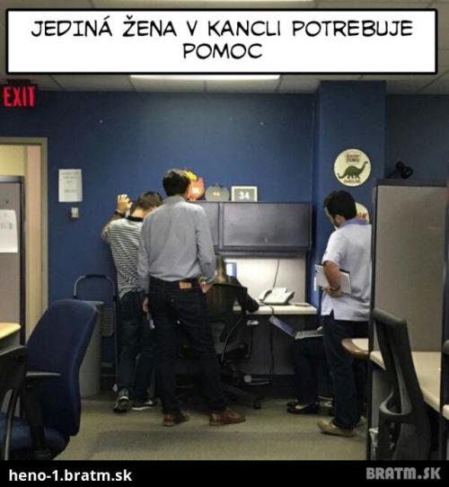  Jediná žena v kanclu 