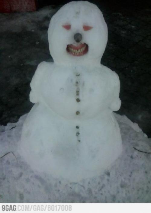  Strašidelný sněhulák 