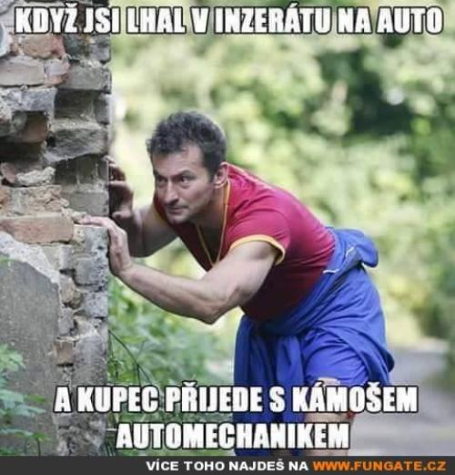 Když jsi lhal v inzerátu na auto