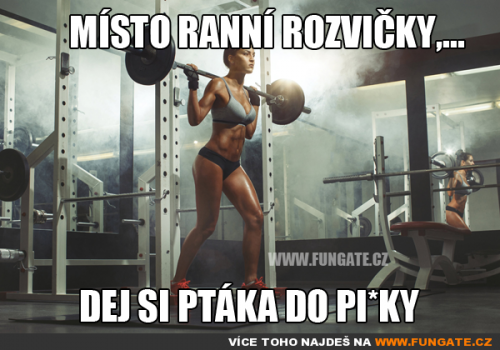  Místo ranní rozcvičky 