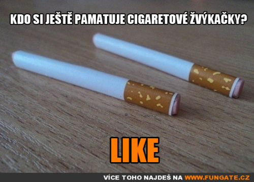  Kdo si ještě pamatuje cigaretové žvýkačky 