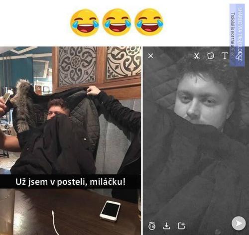 V posteli