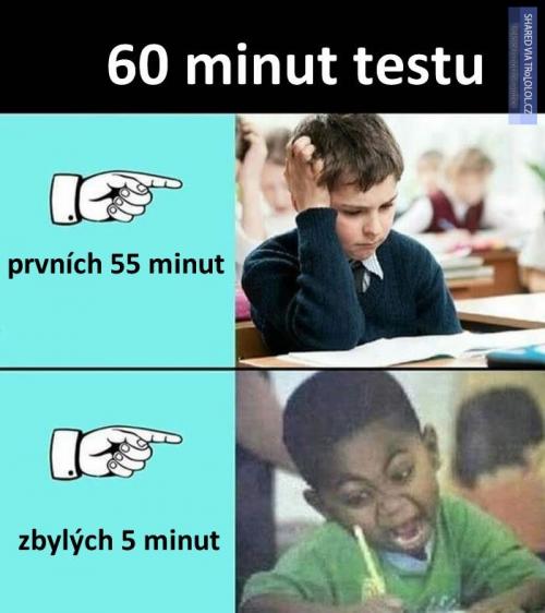  Jak vyplňuju test 