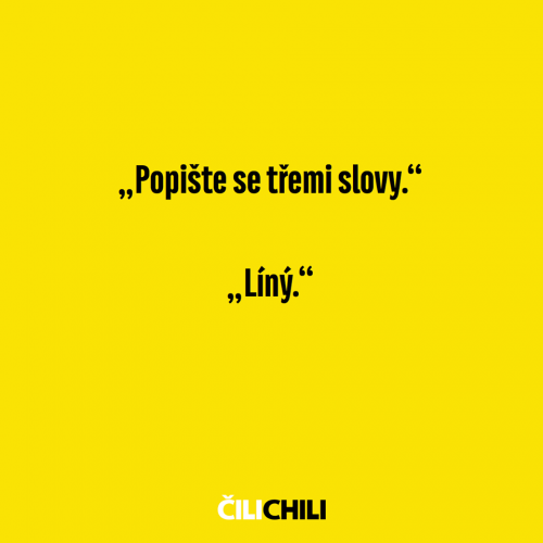 Třemi slovy