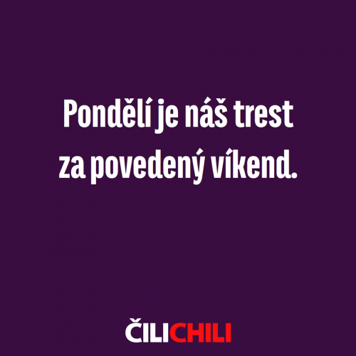  Pondělí 