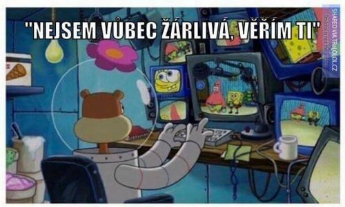 Nejsem žárlivá