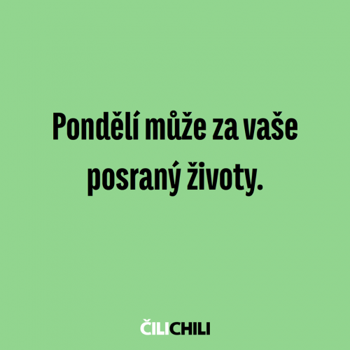  Pondělí 