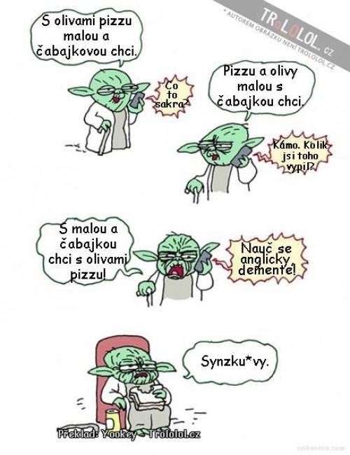  Yoda a pizza 